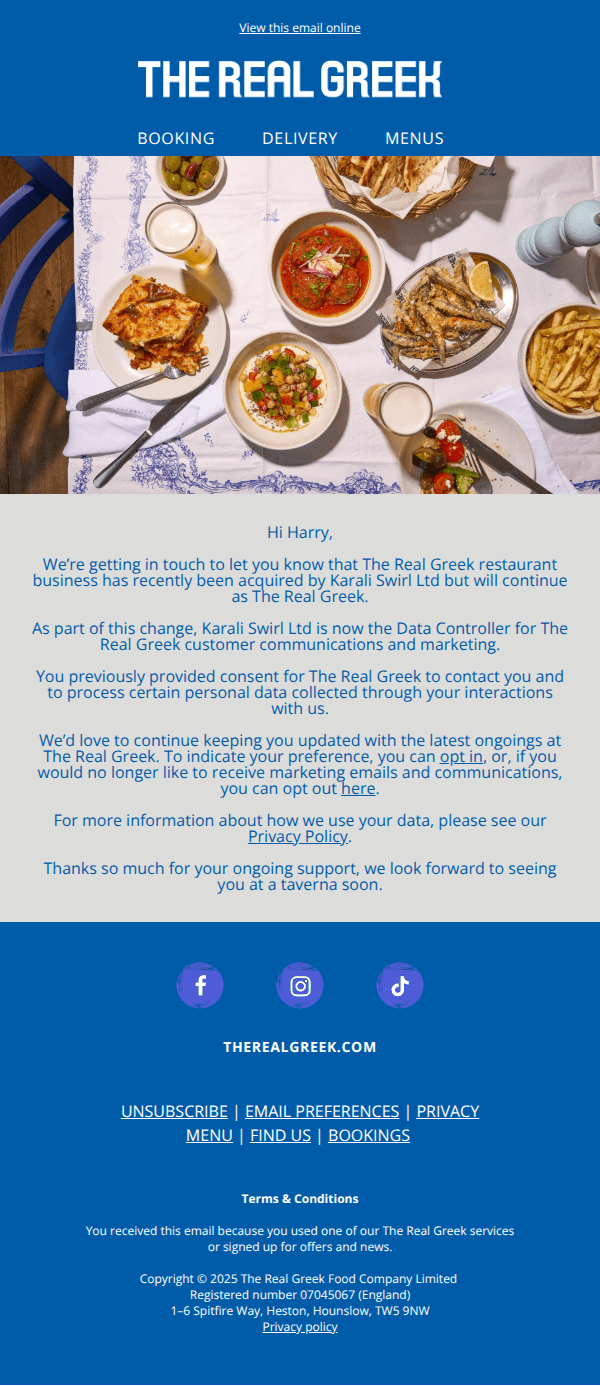 A quick update about your data