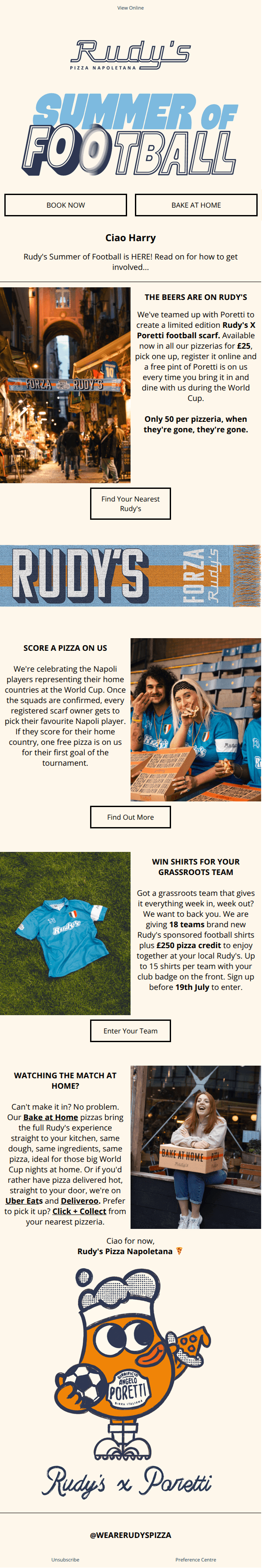 Summer of Football is officially here 🍕⚽