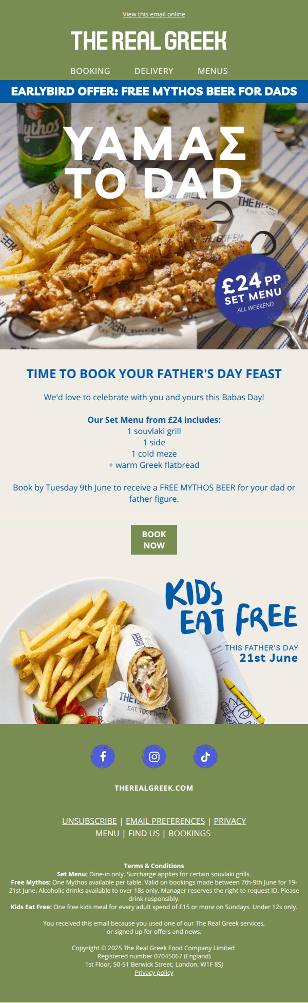 🍺 Free Mythos for Father's Day