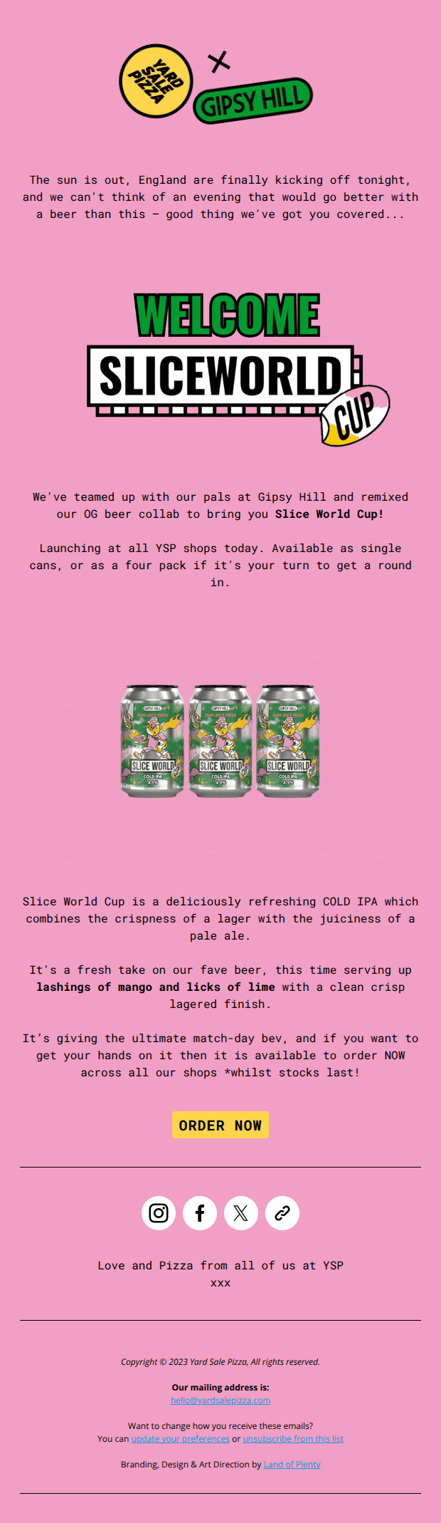 Slice World (Cup) is BACK 🍻