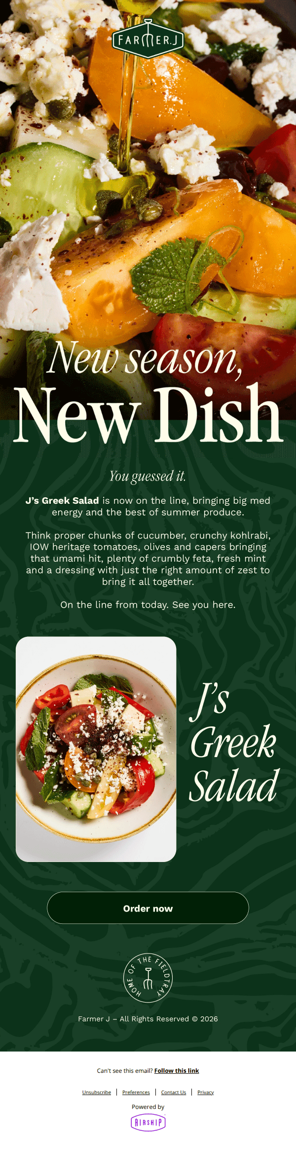 NEW SEASON, NEW DISH 🍅