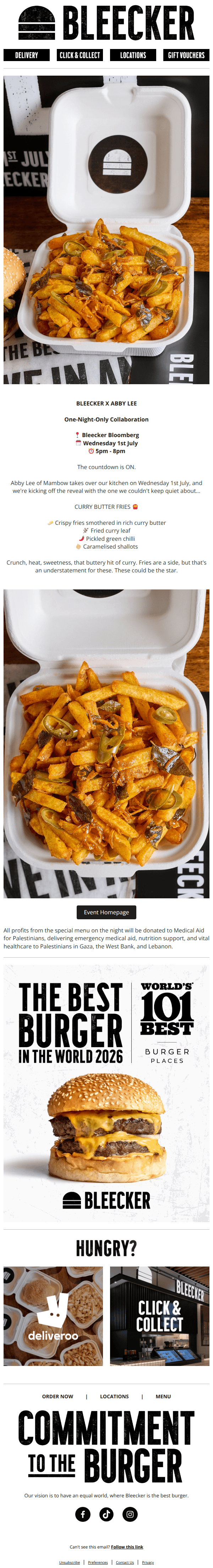 Bleecker x Abby Lee - Curry Butter Fries