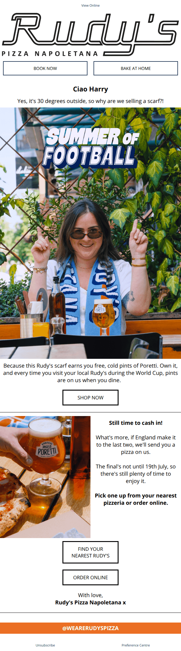 Last chance to get your scarf, Harry 🧣⚽
