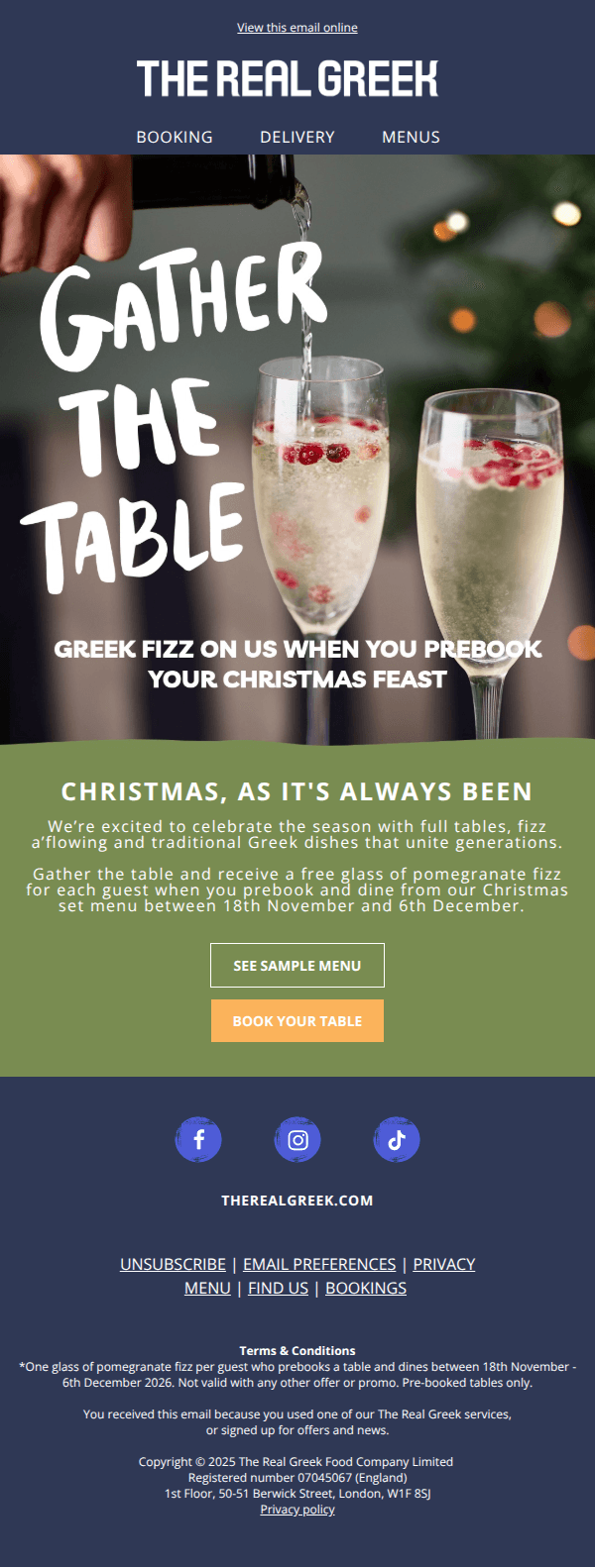 Gather the table 🥂🎄