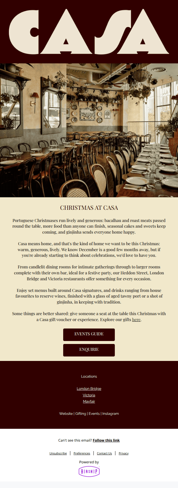 Where to gather this Christmas