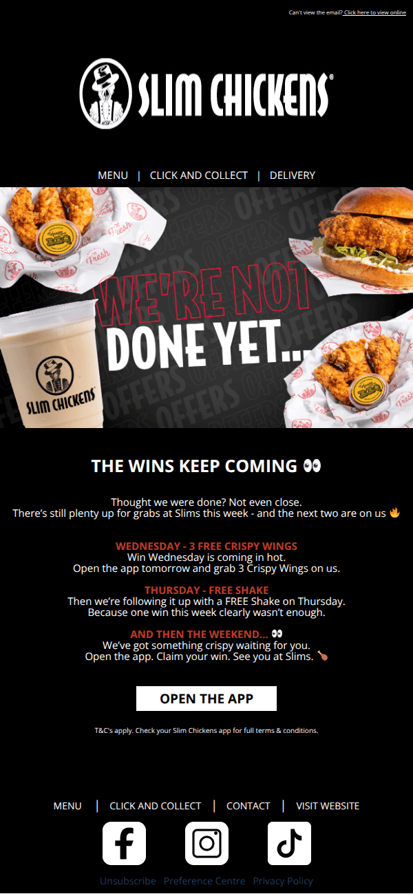 We’re not done yet 👀🍗