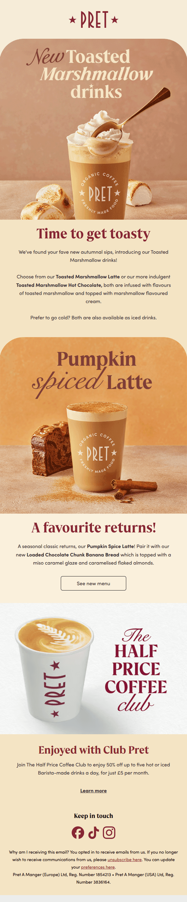 Discover our new autumnal drinks