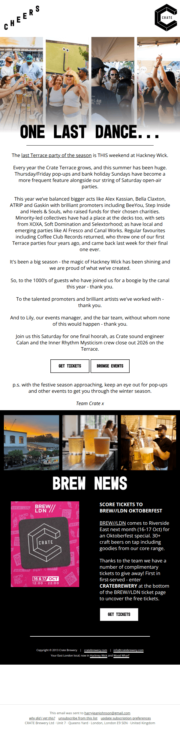 What's happening at CRATE!